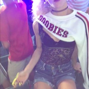 homemade👋🏿Doobies crop sweatshirt